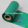 Barcode thermal printing color ink transfer red blue green custom printed ribbon